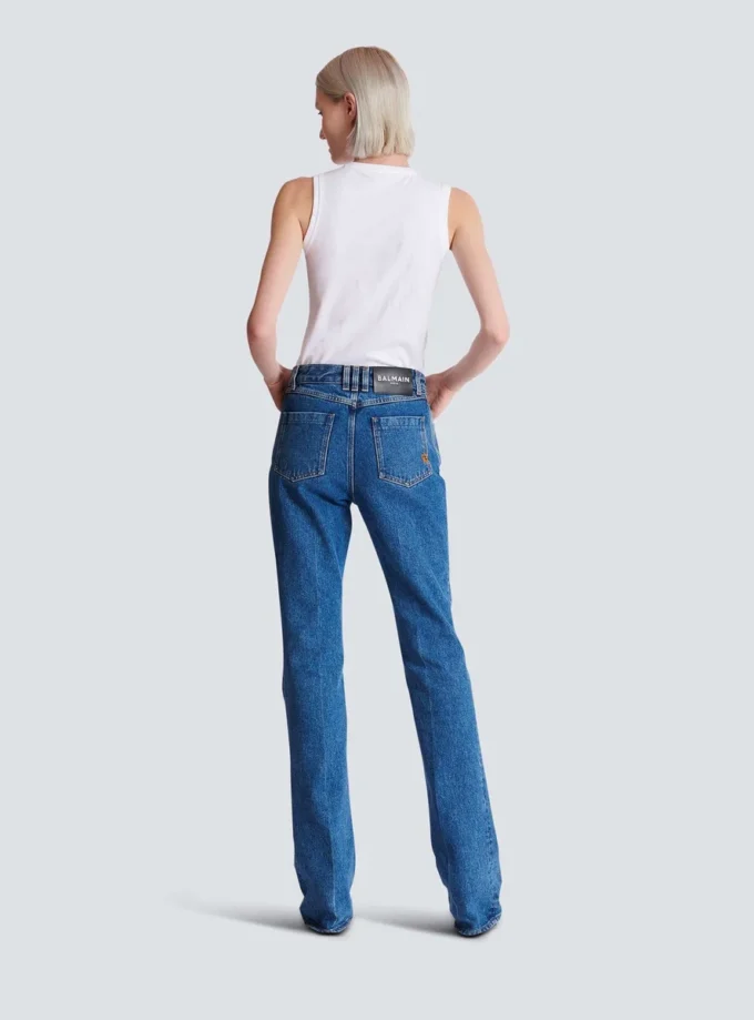 Straight-leg denim jeans Straight-leg denim jeans
