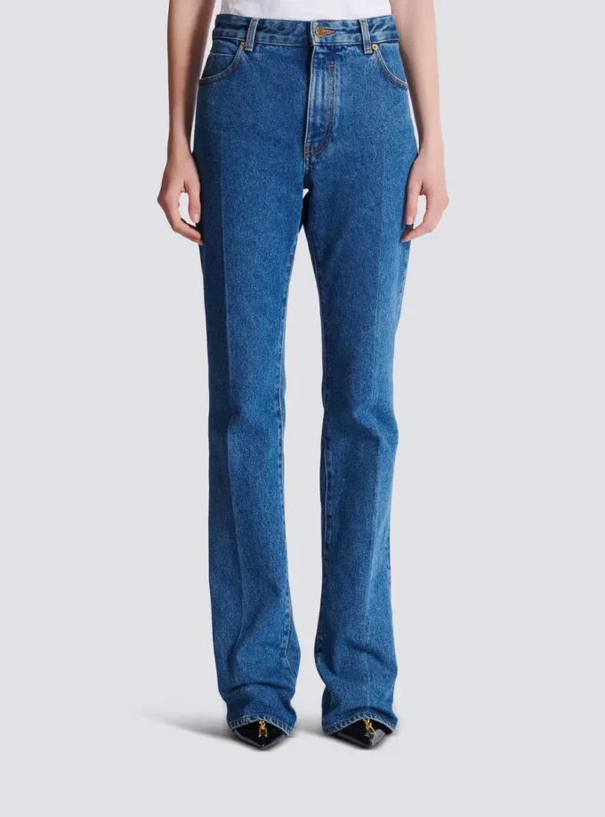 Straight-leg denim jeans Straight-leg denim jeans