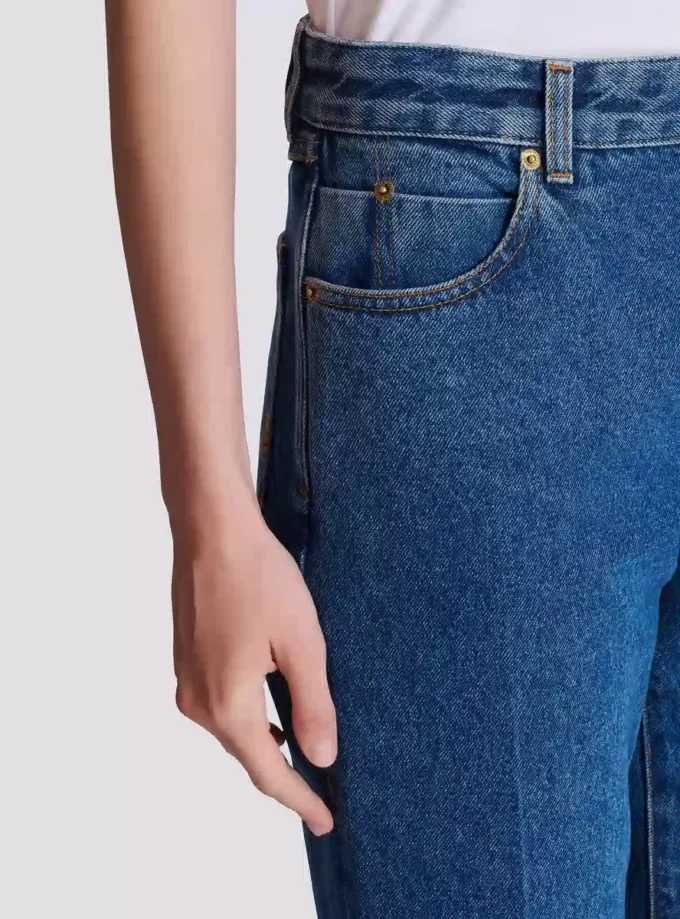 Straight-leg denim jeans Straight-leg denim jeans