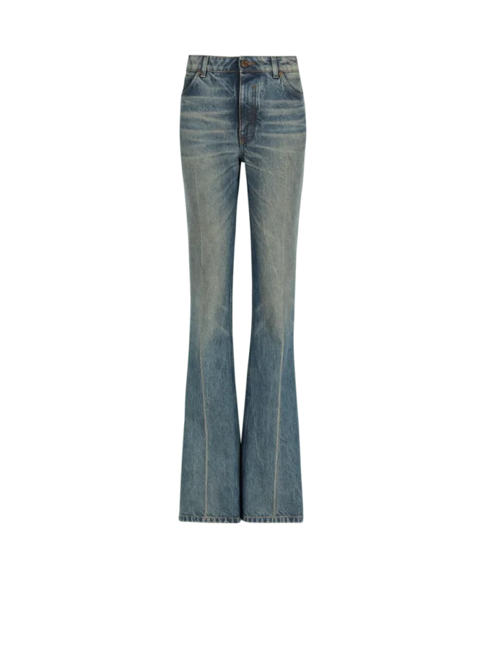 Straight-leg faded denim jeans Straight-leg faded denim jeans