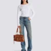 Straight-leg faded denim jeans Straight-leg faded denim jeans