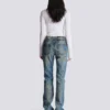 Straight-leg faded denim jeans Straight-leg faded denim jeans