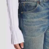 Straight-leg faded denim jeans Straight-leg faded denim jeans