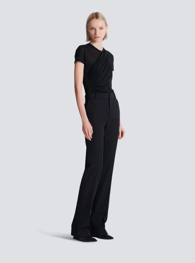 Straight-leg grain de poudre trousers Straight-leg grain de poudre trousers