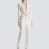 Straight-leg pinstripe trousers Straight-leg pinstripe trousers
