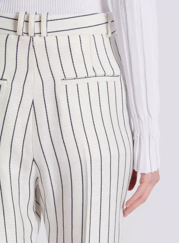 Straight-leg pinstripe trousers Straight-leg pinstripe trousers