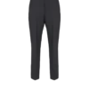 Straight-leg tailored wool trousers