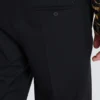 Straight-leg tailored wool trousers
