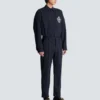 Straight-leg trousers in pinstripe wool Straight-leg trousers in pinstripe wool