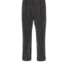 Straight-leg trousers with crystal stripes Straight-leg trousers with crystal stripes
