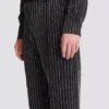 Straight-leg trousers with crystal stripes Straight-leg trousers with crystal stripes