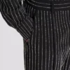 Straight-leg trousers with crystal stripes Straight-leg trousers with crystal stripes