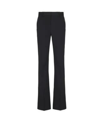straight leg wool trousers with crystal embroidery 1 330x446 - Straight-leg wool trousers with crystal embroidery