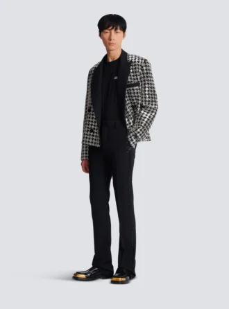 straight leg wool trousers with crystal embroidery 2 330x446 - Straight-leg wool trousers with crystal embroidery