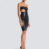Strapless lambskin dress Strapless lambskin dress