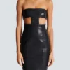 Strapless lambskin dress Strapless lambskin dress
