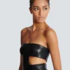 Strapless lambskin dress Strapless lambskin dress