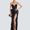 Strapless leather bodycon dress Strapless leather bodycon dress