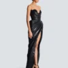 Strapless leather bodycon dress Strapless leather bodycon dress