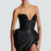 Strapless leather bodycon dress Strapless leather bodycon dress