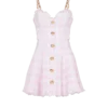 Strappy houndstooth tweed A-line dress Strappy houndstooth tweed A-line dress