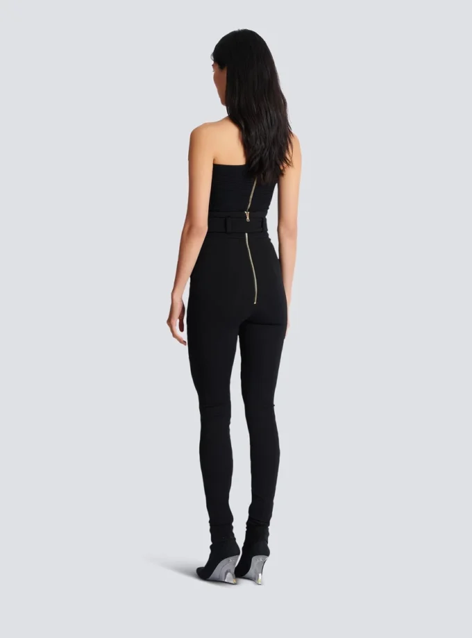 Stretch trousers with belt Stretch trousers with belt