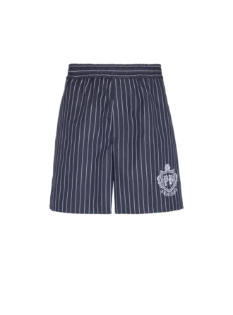 Striped poplin pyjama shorts Striped poplin pyjama shorts