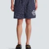 Striped poplin pyjama shorts