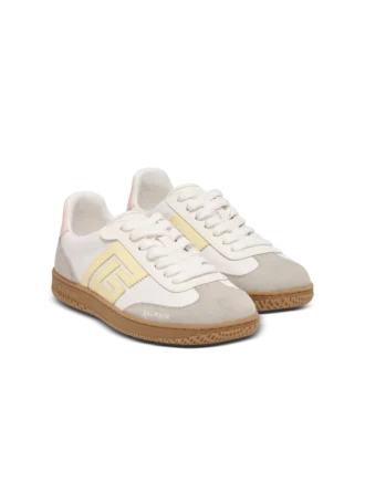 Swan trainers in calfskin and nylon