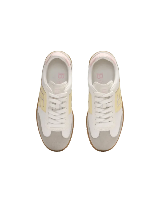 Swan trainers in calfskin and nylon