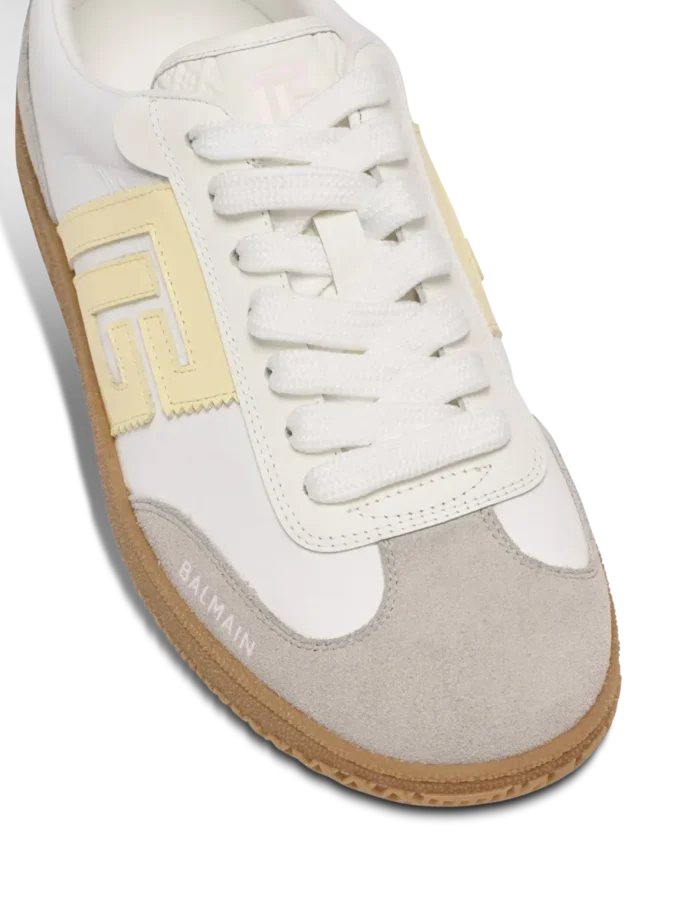 Swan trainers in calfskin and nylon