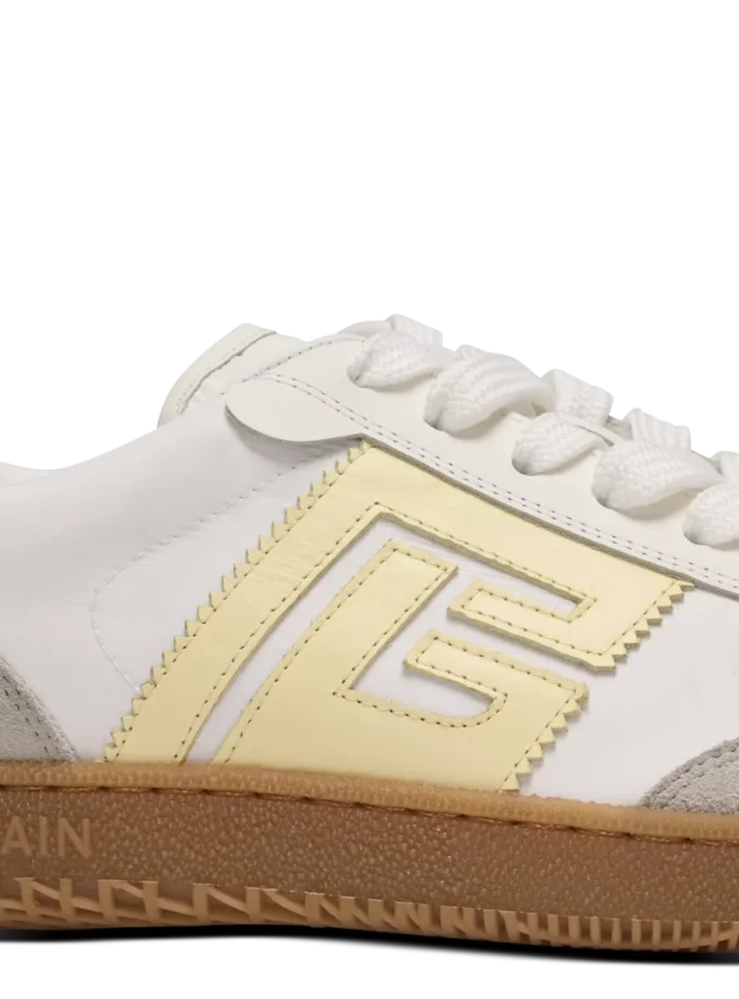Swan trainers in calfskin and nylon
