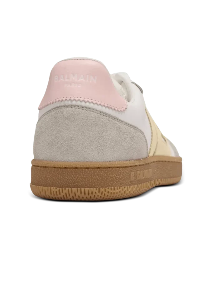 Swan trainers in calfskin and nylon