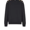 Sweater with Chain Lion buttons
