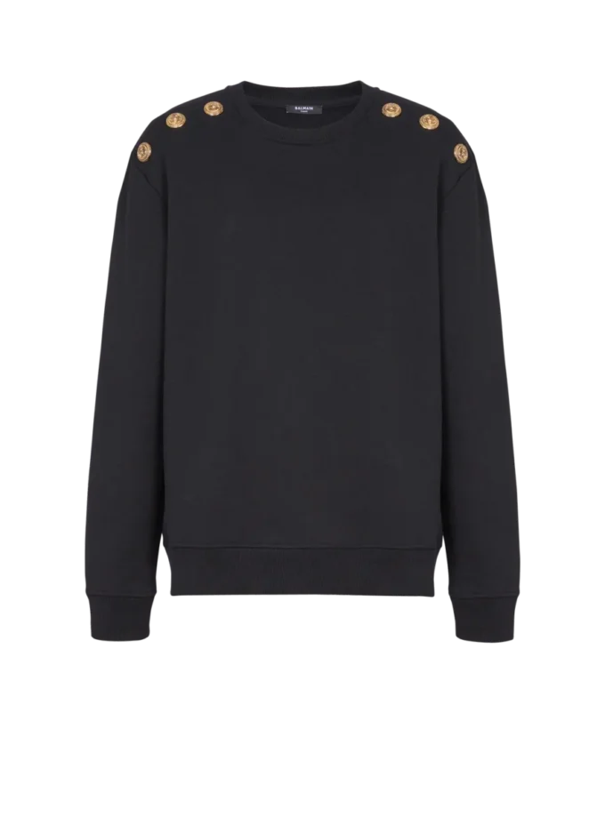 Sweater with Chain Lion buttons