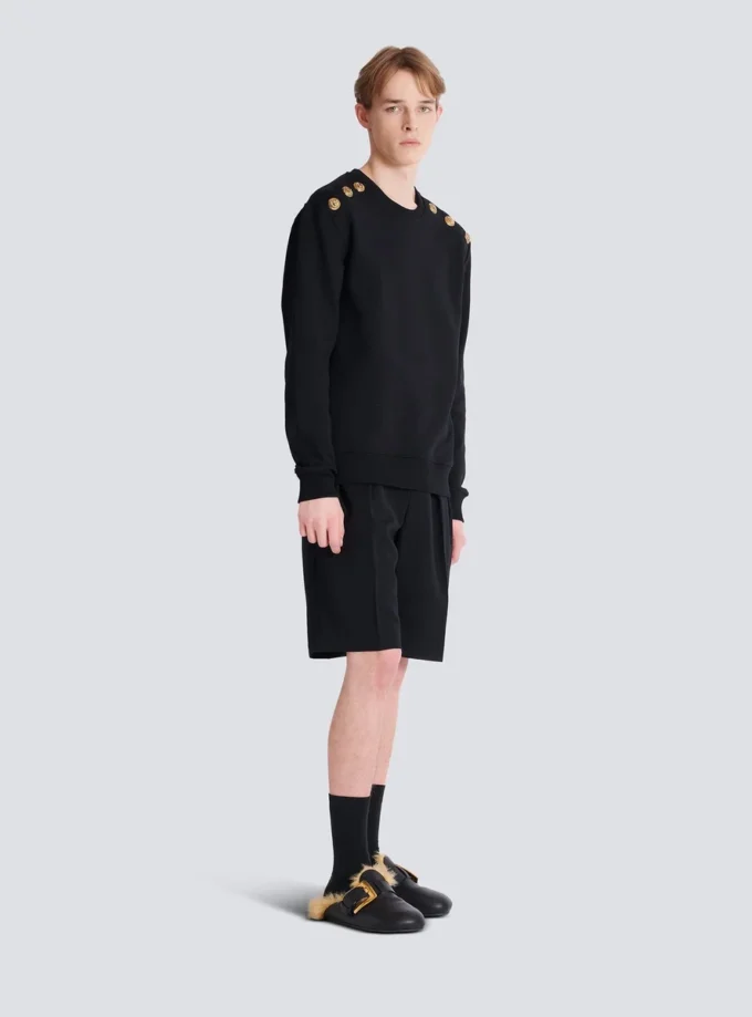 Sweater with Chain Lion buttons