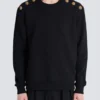 Sweater with Chain Lion buttons