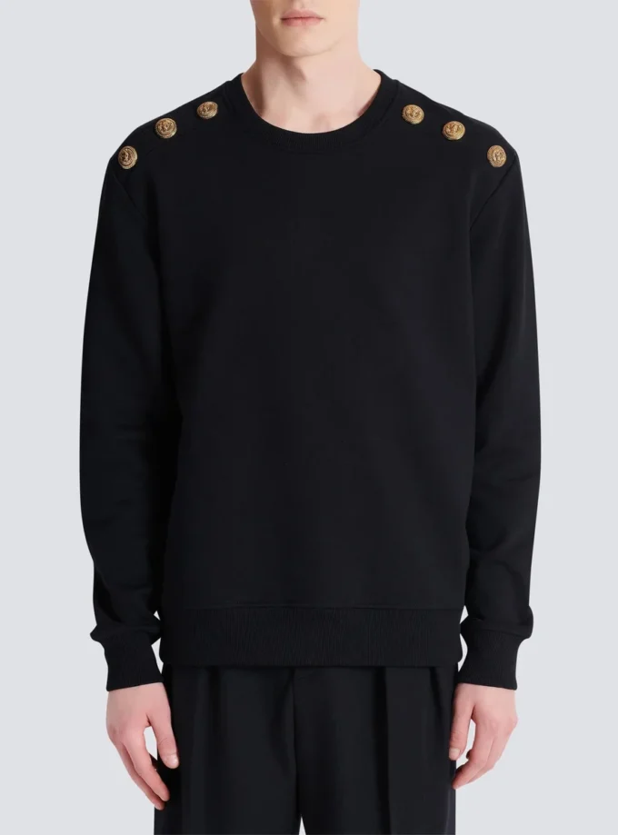 Sweater with Chain Lion buttons
