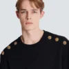 Sweater with Chain Lion buttons