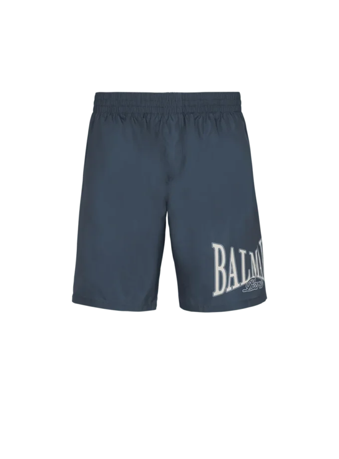Swim shorts with Balmain College logo