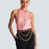 Sync brass chain belt