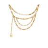 Sync brass chain belt