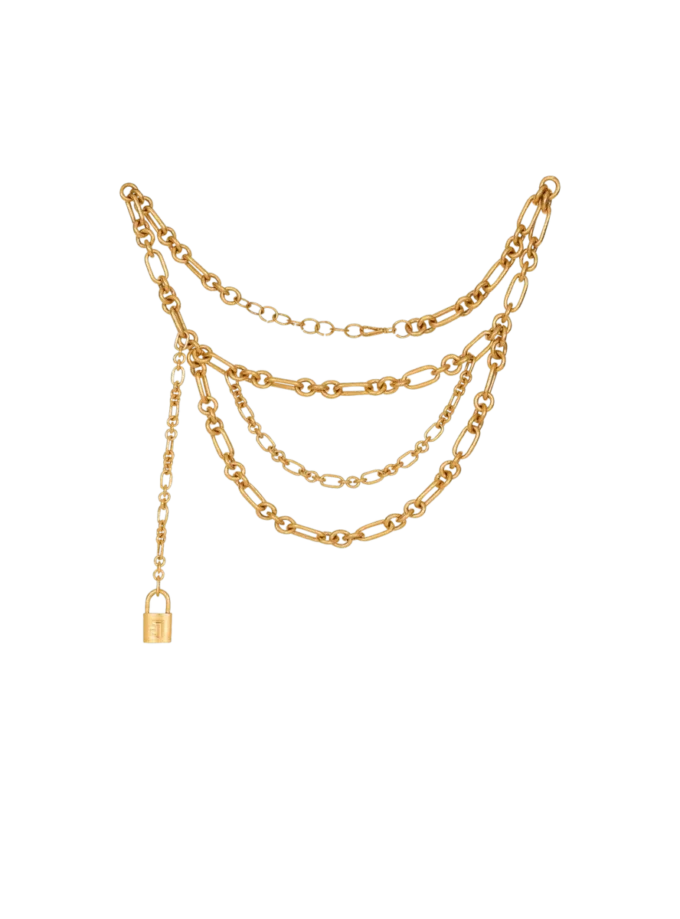 Sync brass chain belt