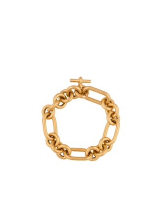 Sync brass chain bracelet