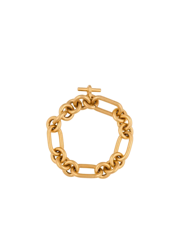 Sync brass chain bracelet