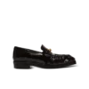 Sync glazed leather loafers