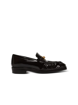 Sync glazed leather loafers