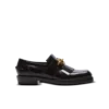 Sync glazed leather loafers