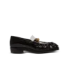 Sync glazed leather loafers