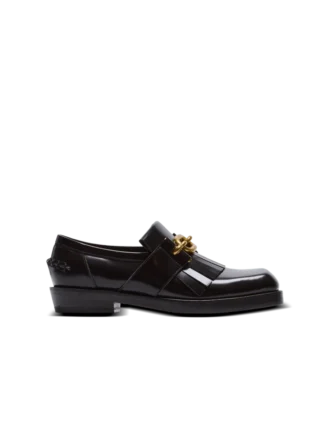 Sync glazed leather loafers